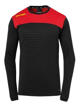 Kempa EMOTION 2.0 LANGARMSHIRT schwarz/rot/gelb Gr. 152