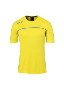 Kempa EMOTION 2.0 POLY SHIRT 2003184 limonengelb/dove blau XXL