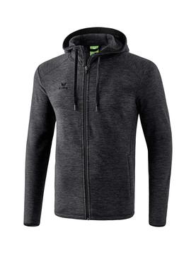 Erima Fleecejacke Erwachsene schwarz melange 2061901 Gr. L