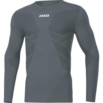 Jako Longsleeve Comfort 2.0 6455-40 steingrau Gr. L