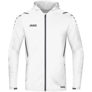 Jako Trainingsjacke Challenge mit Kapuze 6821 wei�/anthra light Gr. 128