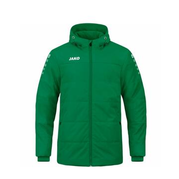 Jako Coachjacke Team mit Kapuze 7103-200 sportgr�n Gr. 152