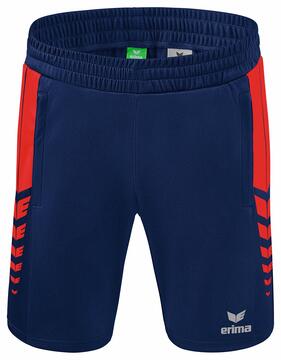 Erima Six Wings Worker Shorts 1152201 new navy/rot 140