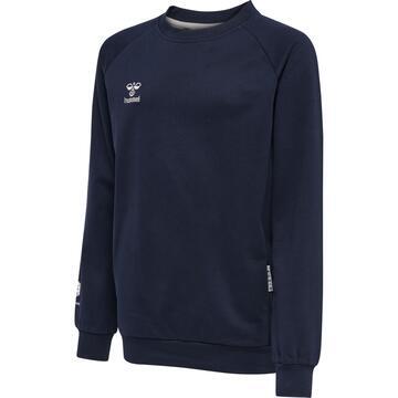 hummel Move Grid Baumwoll Sweatshirt Kinder 214912 MARINE - Gr. 128