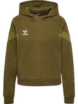 Hummel travel Sweat Hoodie Woman 220296 MILITARY OLIVE - Gr. S
