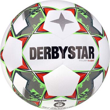 Derbystar Brillant DB S-Light v23 Jugend-Trainingsball 1034300149 weiss gr�n rot - Gr. 3