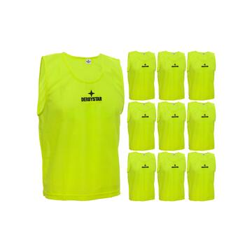 Derbystar Leibchen  6811050500 gelb - Gr. Senior - 10er Set