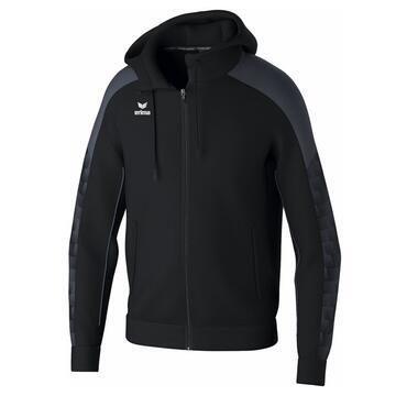 Erima Evo Star Trainingsjacke mit Kapuze 1032454 - schwarz/slate grey - 152