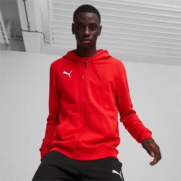 Puma teamGOAL Casuals Hooded Jacket 658595 PUMA Red-PUMA White - Gr. L