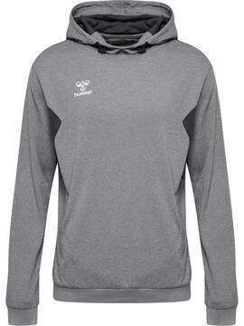 Hummel Authentic 24 Poly Hoodie 219976 GREY MELANGE - Gr. L