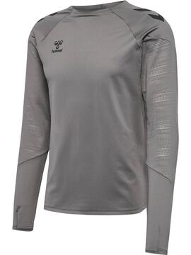 hummel Pro Training Crew Sweatshirt 223810 STEEL GRAY - Gr. XL