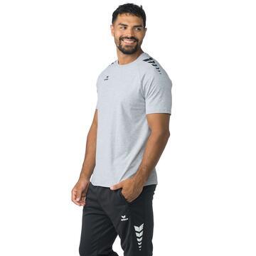 Erima CMPT Wings T-Shirt grau melange/schwarz - Gr. 3XL