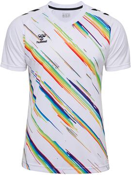hummel Match Triumph Trikot Kinder 233158 WHITE/MULTICOLOR - Gr. 116