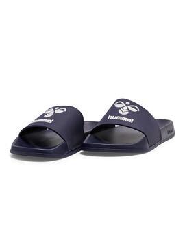 hummel Essential Pool Slide Badelatsche 232682 PEACOAT - Gr. 45