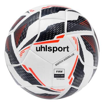 Uhlsport Match Addglue Spielball 100176301 wei�/marine/fluo rot - Gr. 5