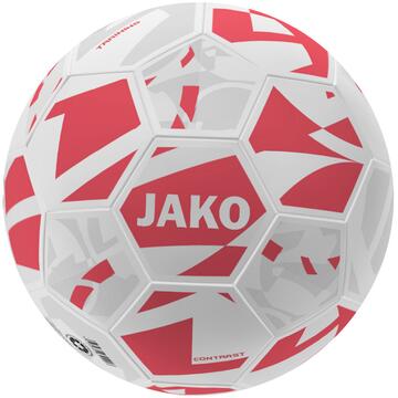 Jako Trainingsball Contrast 2355 wei�/coral - Gr. 4