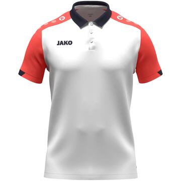Jako Polo Dynamic 6370 wei�/coral/marine - Gr. L
