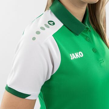 Jako Polo Dynamic Damen 6370D gr�n/wei�/dunkelgr�n - Gr. XL (46/48)