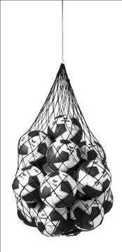 Erima Ballnetz für 10 Bälle schwarz/green 723001 Gr. 00
